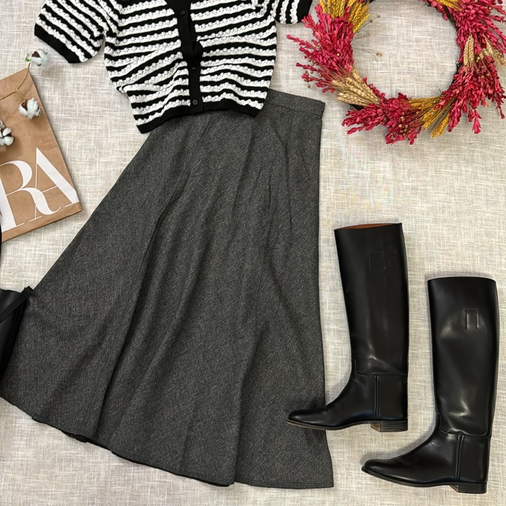 Zara wool blend maxi midi skirt - Picture 5 of 15